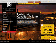 Tablet Screenshot of hoteldeicavalieri.com